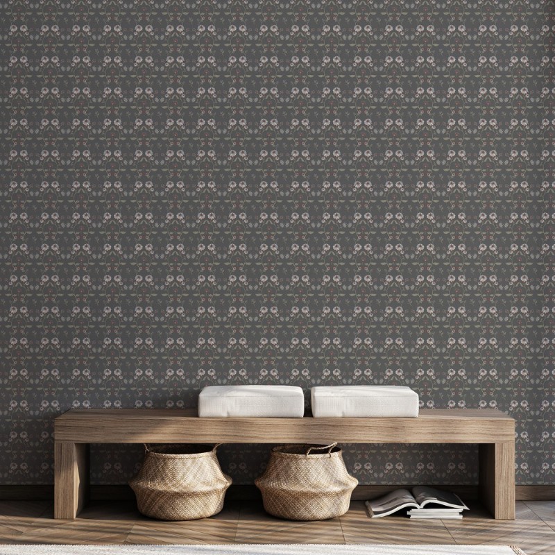 Picture of Väriyhdistelmä Indian Flowers in Green - 1032801-03 - 04830-01